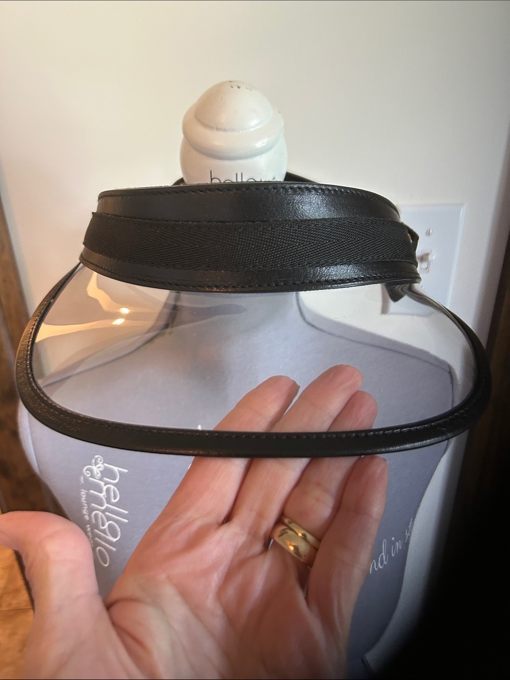 Tom Ford Black Clear Visor Sun Visor
